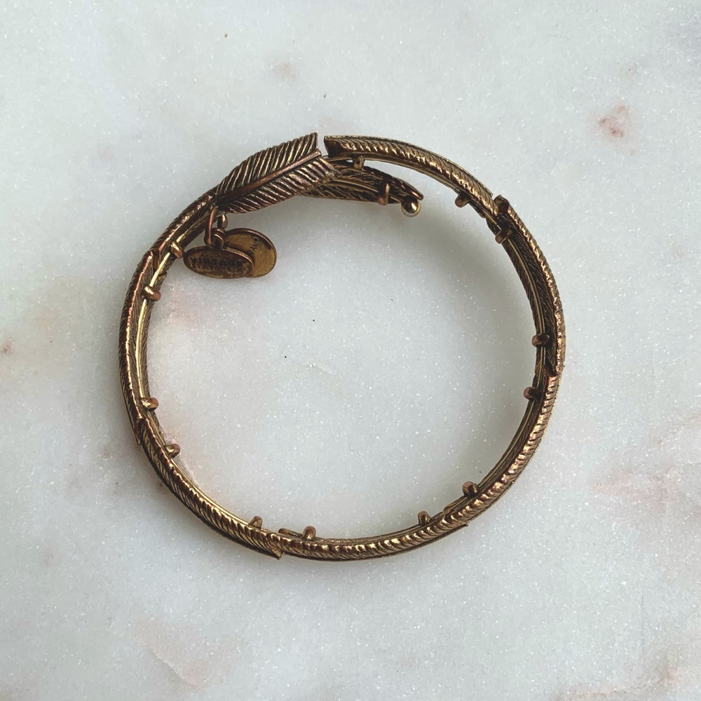 Alex and Ani Feather Vintage Sixty Six Bracelet